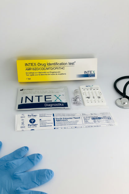 INTEX (AMP/BZO/COC/MTD/OPI/THC) Drogen-Identifikationstest